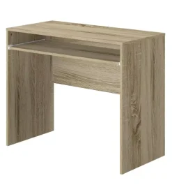 Scrivania con piano estraibile colore rovere armonia 90x45x74 cm