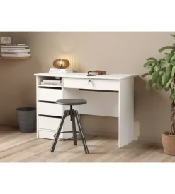 Scrivania "paris" con cassetti bianco 109,3,48,5x75,6 cm