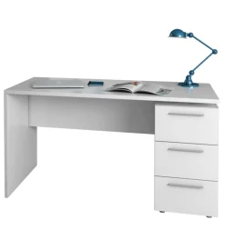 Scrivania "stylus" bianco artico, 74x138x60 cm