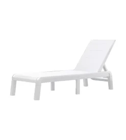 Sdraio reclinabile e ripiegabile keter "formentera" in polipropilene bianco 187,5x58x29 cm