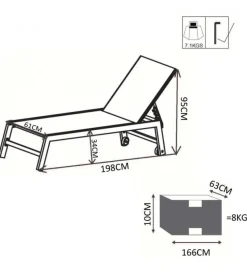 Sdraio reclinabile elica garden 