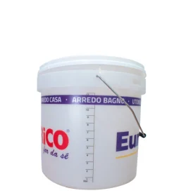 Secchio bianco con coperchio eurobrico 14 lt