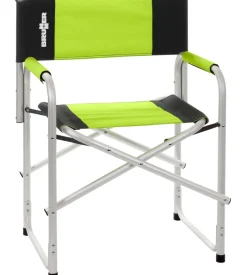 Sedia da campeggio brunner "bravura" in alluminio e poliestere nero e verde 60x47x46/83 cm