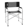 Sedia da campeggio brunner "one shot" in alluminio e poliestere grigio e nero 56x45,5x46/81 cm