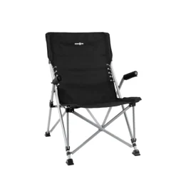 Sedia da campeggio brunner "raptor suspension" in acciaio e poliestere grigio 51x40x47/94 cm