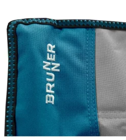 Sedia da campeggio brunner "raptor classic" in acciaio e poliestere grigio e ottanio 51x44x48/90 cm