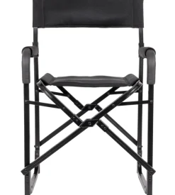 Sedia da campeggio brunner "aravel director" in alluminio e 3durafeel nero 45x35x48/87,2 cm