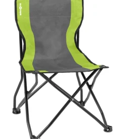 Sedia da campeggio brunner "action equiframe" in acciaio e poliestere grigio e verde 50,5x57x46/77 cm