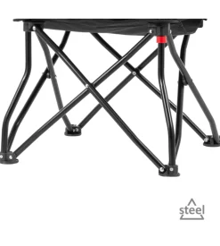 Sedia da campeggio brunner "action equiframe" in acciaio e poliestere grigio e verde 50,5x57x46/77 cm