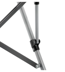 Sedia da campeggio brunner "raptor classic" in acciaio e poliestere grigio e verde 51x44x48/90 cm