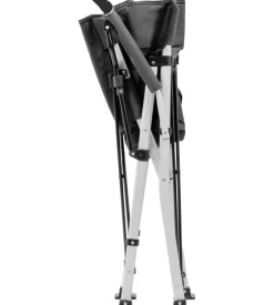 Sedia da campeggio brunner "raptor ng 2.0" in acciaio e poliestere nero 51x44x48/90 cm