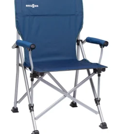 Sedia da campeggio brunner "cruiser" in acciaio e poliestere blu 51x44x48/90 cm
