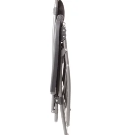 Sedia da campeggio reclinabile brunner "swan skye" in acciaio e syntex plus grigio 90x69x113 cm