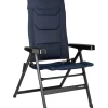 Sedia da campeggio reclinabile brunner "rebel pro small"  in alluminio e 3durafeel blu 46x44x117,5 cm
