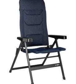 Sedia da campeggio reclinabile brunner "rebel pro small"  in alluminio e 3durafeel blu 46x44x117,5 cm