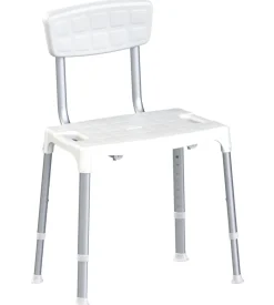 Sedia da doccia regolabile con schienale