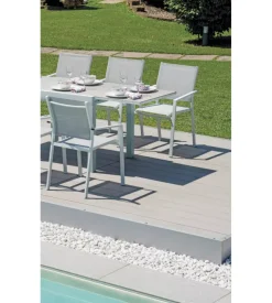 Sedia da esterno con braccioli solaria 