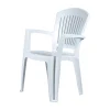 Sedia da esterno con schienale medio "comfort vega" in polipropilene bianco 58x46x90 cm