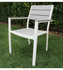 Sedia da esterno impilabile elica garden 
