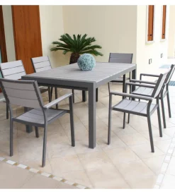 Sedia da esterno impilabile elica garden 