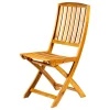 Sedia da esterno pieghevole eurogarden "navis" in legno di acacia 56x43x96 cm