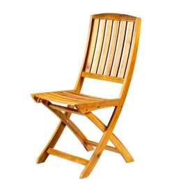 Sedia da esterno pieghevole eurogarden "navis" in legno di acacia 56x43x96 cm