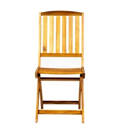 Sedia da esterno pieghevole eurogarden "navis" in legno di acacia 56x43x96 cm