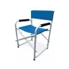 Sedia da giardino essenza "regista" in alluminio e pvc blu 47x57x79 cm