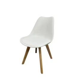 Sedia da pranzo bellahome "castilla" bianco 48x55x81 cm