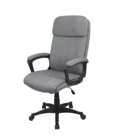 Sedia da ufficio bellahome "berkeley" in tessuto grigio melange 68x57x112-122 cm