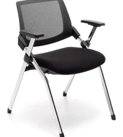 Sedia da ufficio "brifing" pieghevole nera, 61x60x80 cm