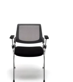 Sedia da ufficio "brifing" pieghevole nera, 61x60x80 cm