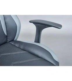 Sedia da ufficio in ecopelle nera, 65x63x109-118 cm