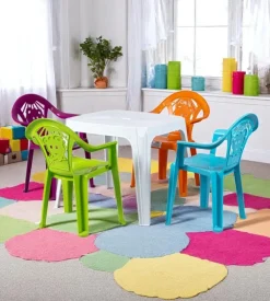 Sedia per bambini "baby bear" in polipropilene colori assortiti 38x35x51 cm