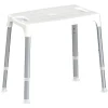Sedia regolabile da doccia, bianca