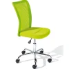 Sedia ufficio in tessuto con ruote, verde