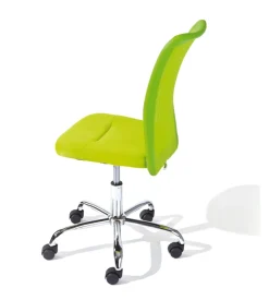 Sedia ufficio in tessuto con ruote, verde