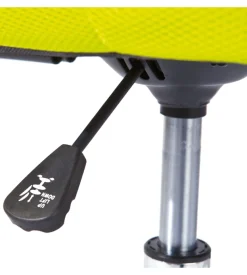 Sedia ufficio in tessuto con ruote, verde