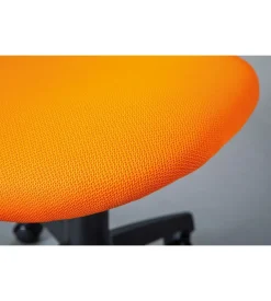 Sedia ufficio tessuto arancione e giallo, 52x56x94-103,5 cm