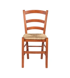 Sedia "venezia" in legno tinto ciliegio, 41x55x92 cm