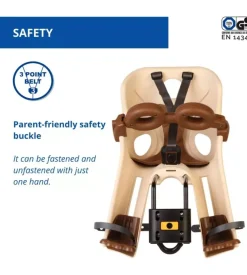 Seggiolino anteriore per bicicletta bellelli "freccia vintage", portata massima 15 kg