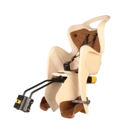 Seggiolino bici mr fox relax beige - attacco al telaio - grigio