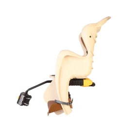 Seggiolino bici mr fox relax beige - attacco al telaio - grigio