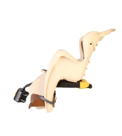 Seggiolino bici mr fox relax beige - attacco al telaio - grigio