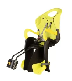 Seggiolino bici posteriore bellelli "tiger" giallo, portata massima 22 kg