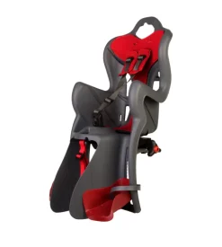 Seggiolino per bici posteriore bellelli "b-one" attacco al portapacchi grigio scuro, portata massima 22 kg