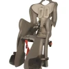 Seggiolino per bici posteriore bellelli "b-one luxe" attacco al portapacchi con cuscino grigio scuro, portata massima 22 kg