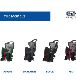 Seggiolino posteriore per bicicletta bellelli "mr fox " luxe easy dream forest , portata massima 22 kg