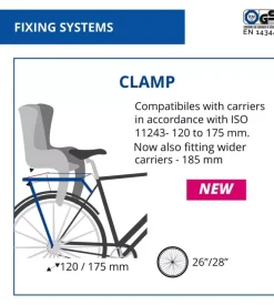 Seggiolino posteriore per bicicletta bellelli 