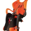 Seggiolino posteriore per bicletta bellelli "tiger clamp" grey/orange, portata massima 22 kg